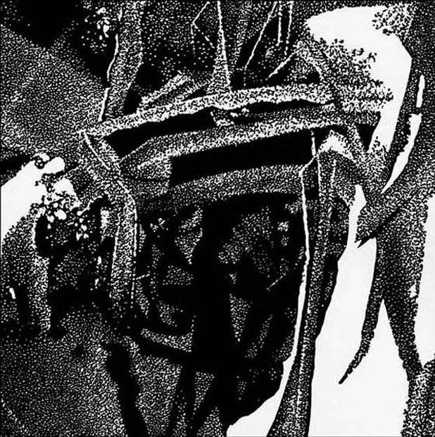 Bez tytułu, linoryt 08, 20x20cm, 2011